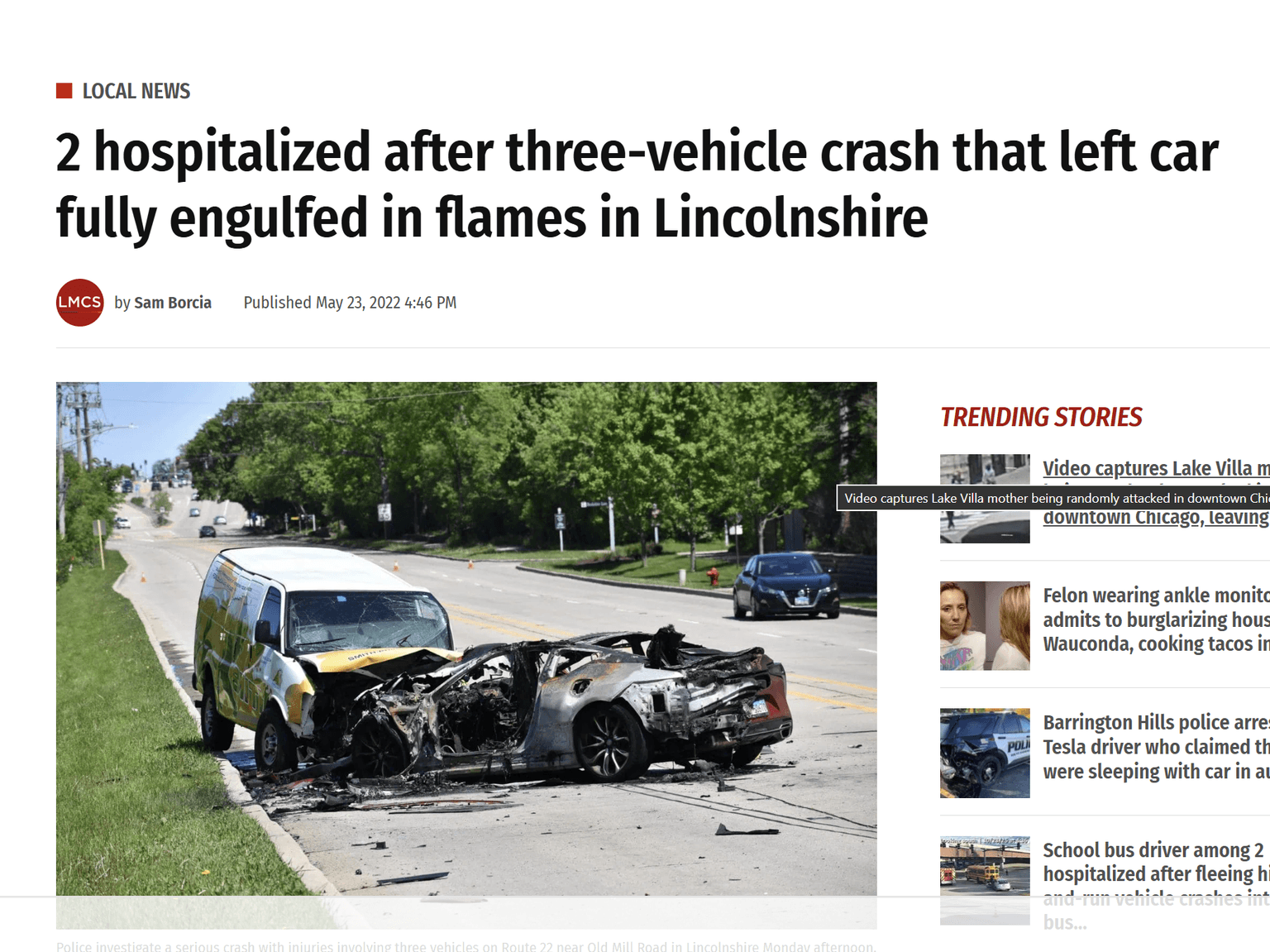 2022 collision aftermath